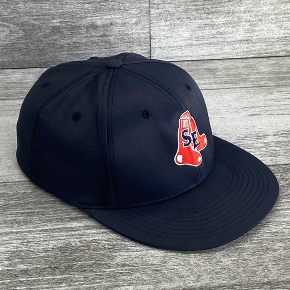 Pacific Headwear Flexfit D Series 8D6 Small/Medium Red Sox SE Flat Bill Hat - Picture 16 of 16